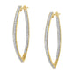 10k Yellow Gold Round Cut Diamond Earrings (1 cttw, I-J Color, I2-I3 Clarity)