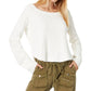 Free People - Swinging Cable Cuff Sweater