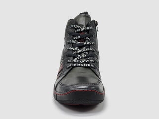 Kcr Group - Men's Comfort Thick Wool-Lined Zip-Up Leather Boots