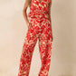 Aylaya - Geometric Print Linen Blend Boracay Top
