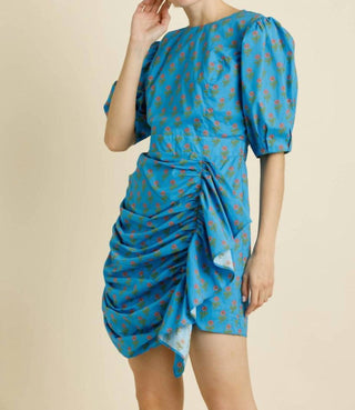 Aureum - Ruched Sash Mini Dress