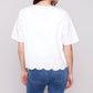 Charlie B - Eyelet Embroidery Blouse