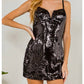 Cason Couture - The Esme Sequin Mini Dress