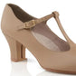 Capezio - Tênis feminino Jr Footlight com tira em T e personagem