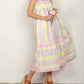 Trendsi - Very J Striped Woven Smocked Midi Cami Dress