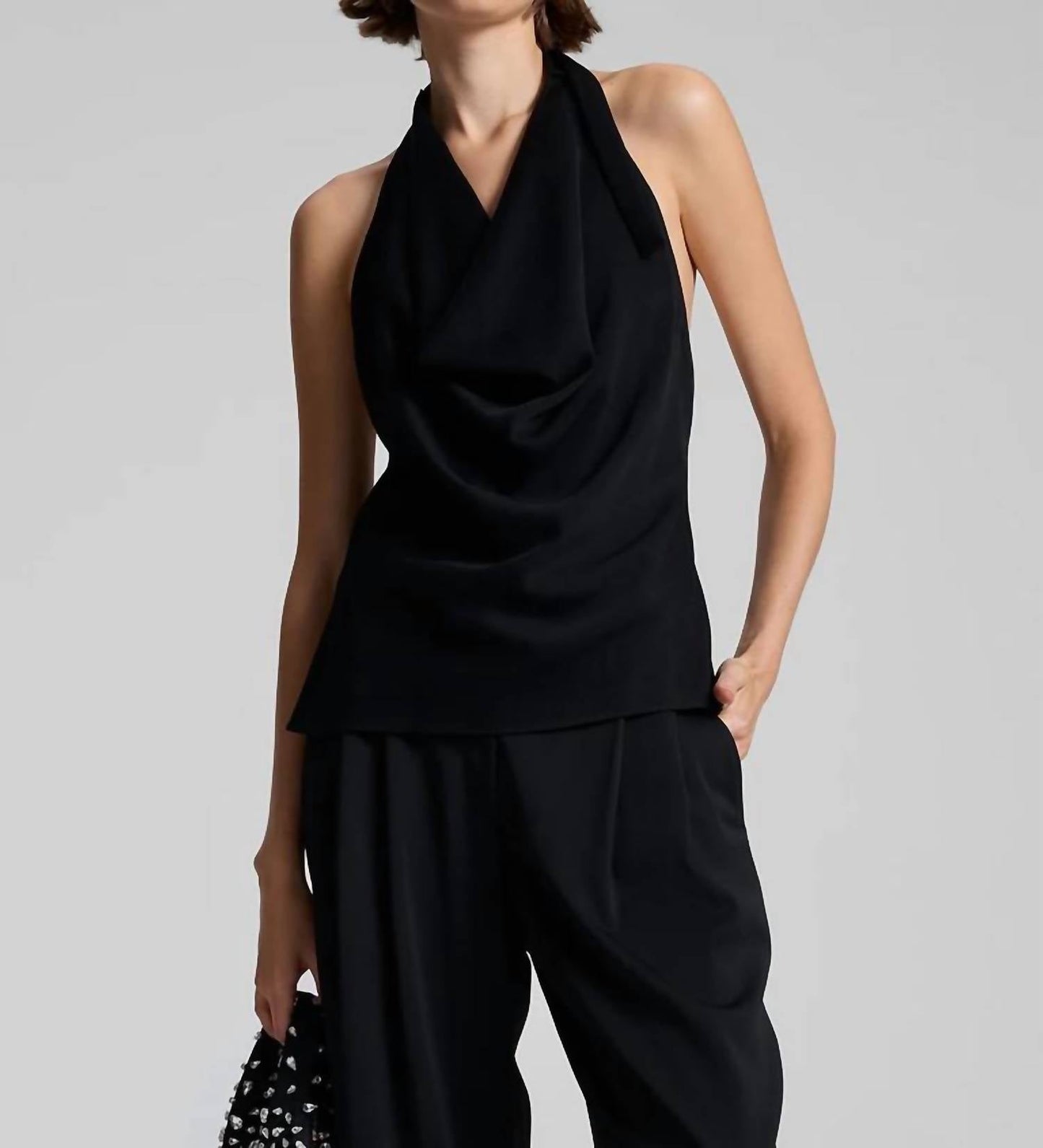 A.L.C. - Eliana Hammered Crepe Top