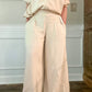 Risen - Linen Mix Ruffle Wide Leg Pants