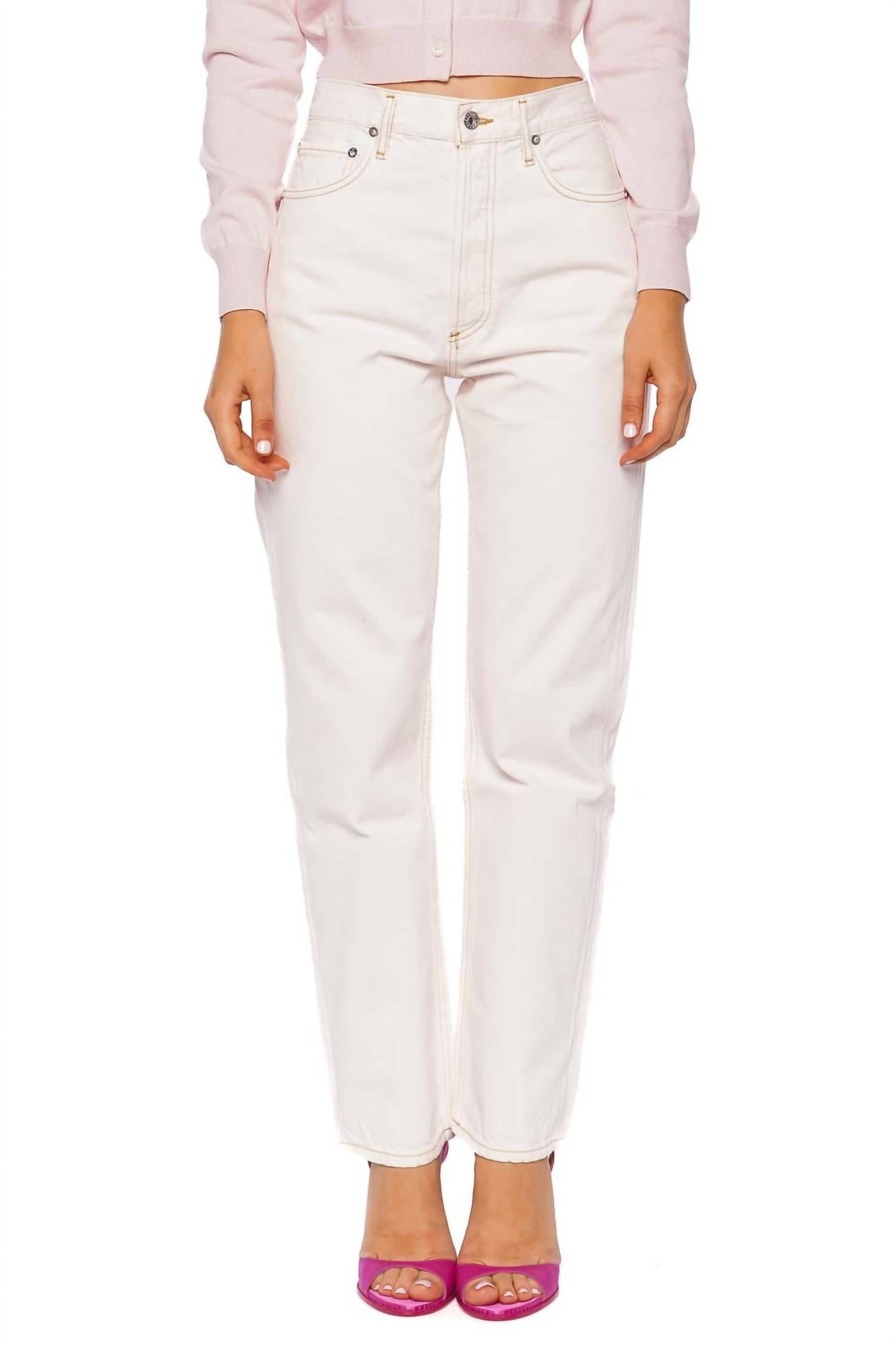 Agolde - Mid Rise Straight Leg Jean