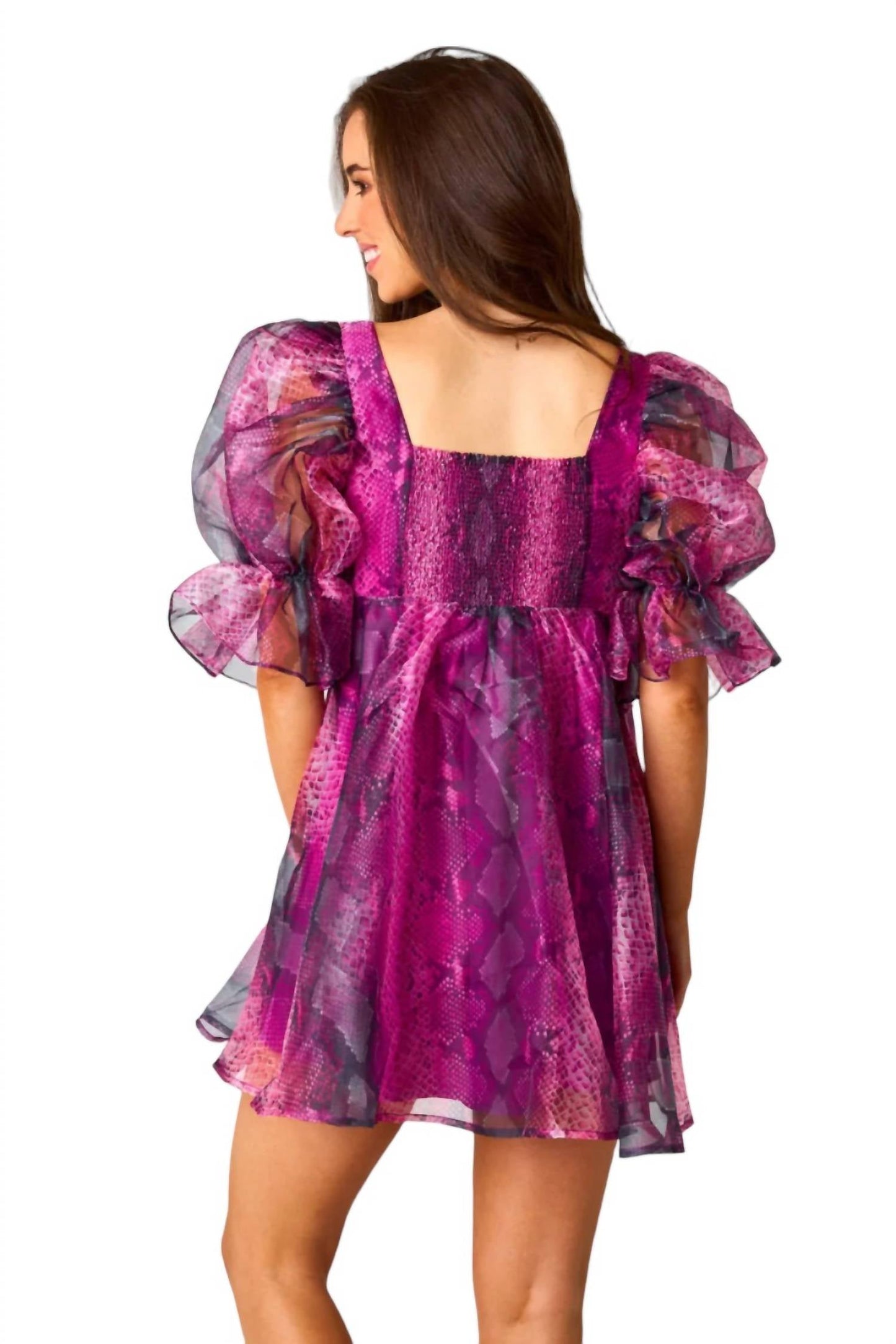 Buddylove - BETSY PUFF SLEEVE BABYDOLL DRESS