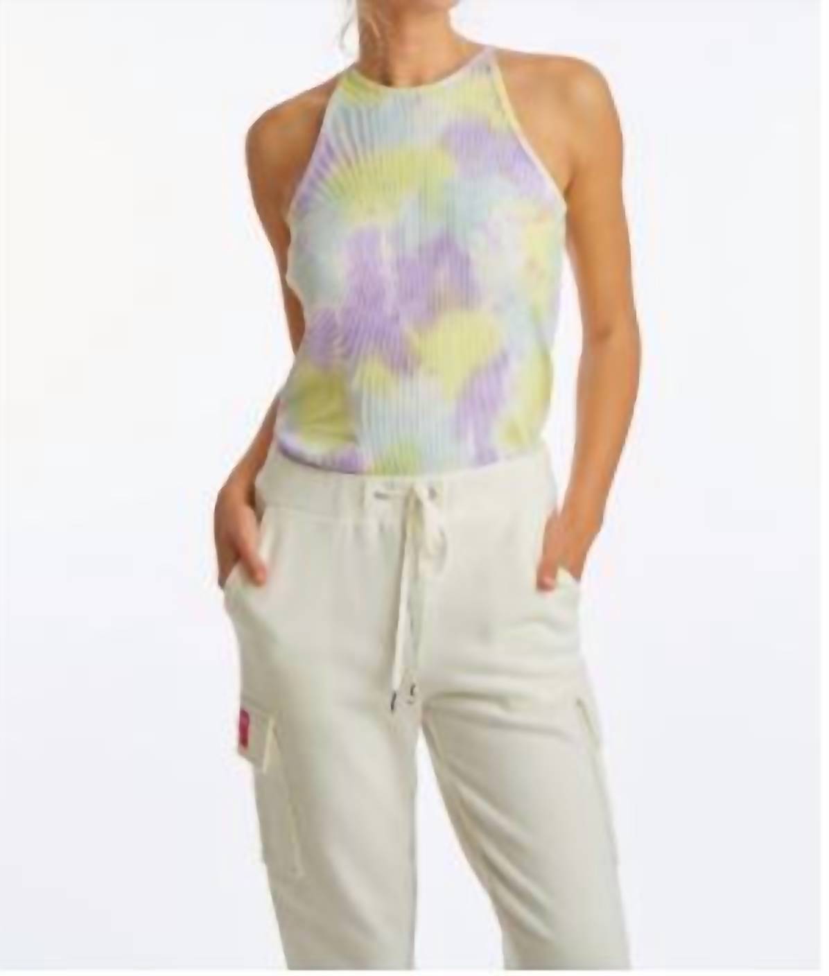Juicy Couture - TIE DYE RIBBED HALTER