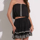 Elan - Croatia Strapless Embroidered Top
