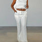 Rivir - Running Things Feather Trim Pant Set