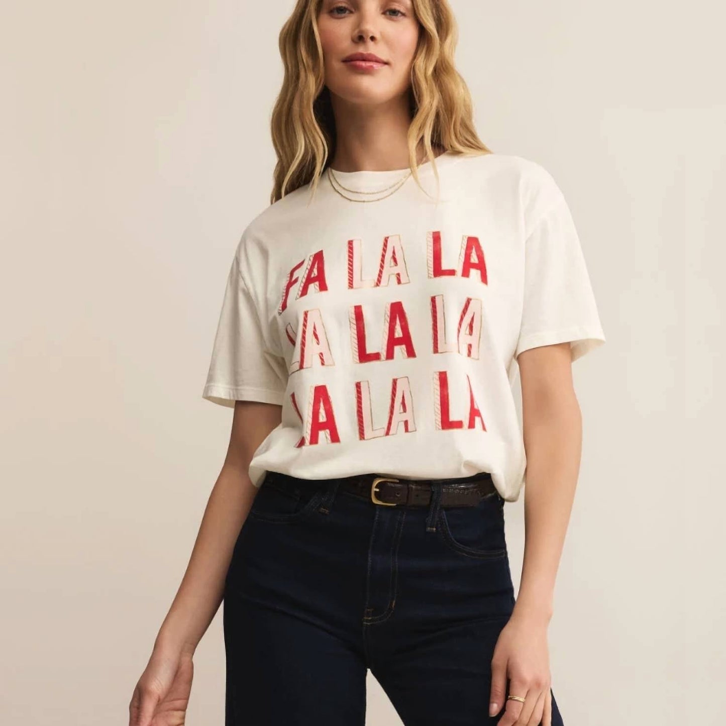 Z Supply - Falalala Boyfriend Tee