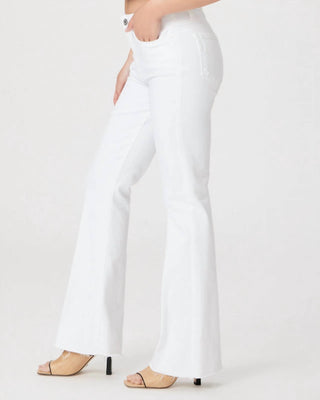 Paige - High Rise Laurel Canyon With Raw Hem Jeans