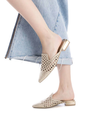 Xti - Mules femininas de bico fino