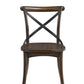 Kaelyn Metal Side Chair Set of 2 - Dark Oak