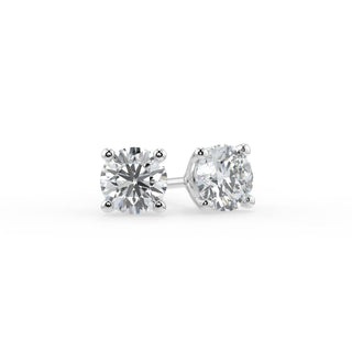 Aamiaa - Brincos de diamante natural redondo brilhante de 0,40 quilates