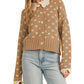 &Merci - Doll Collar Button Up Cardigan Sweater
