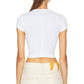 Enza Costa - Supima Baby Rib Cropped Tee