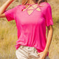 Bibi - Silky Knit Front Detail Top