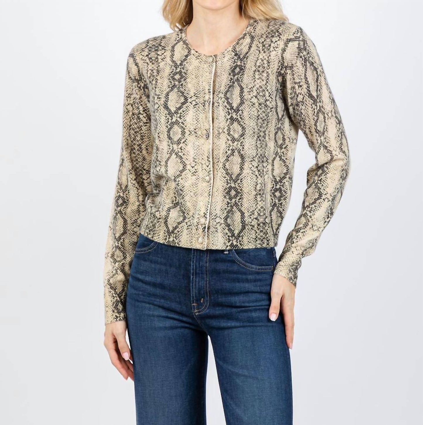 Frame - Cashmere Snake Cardigan