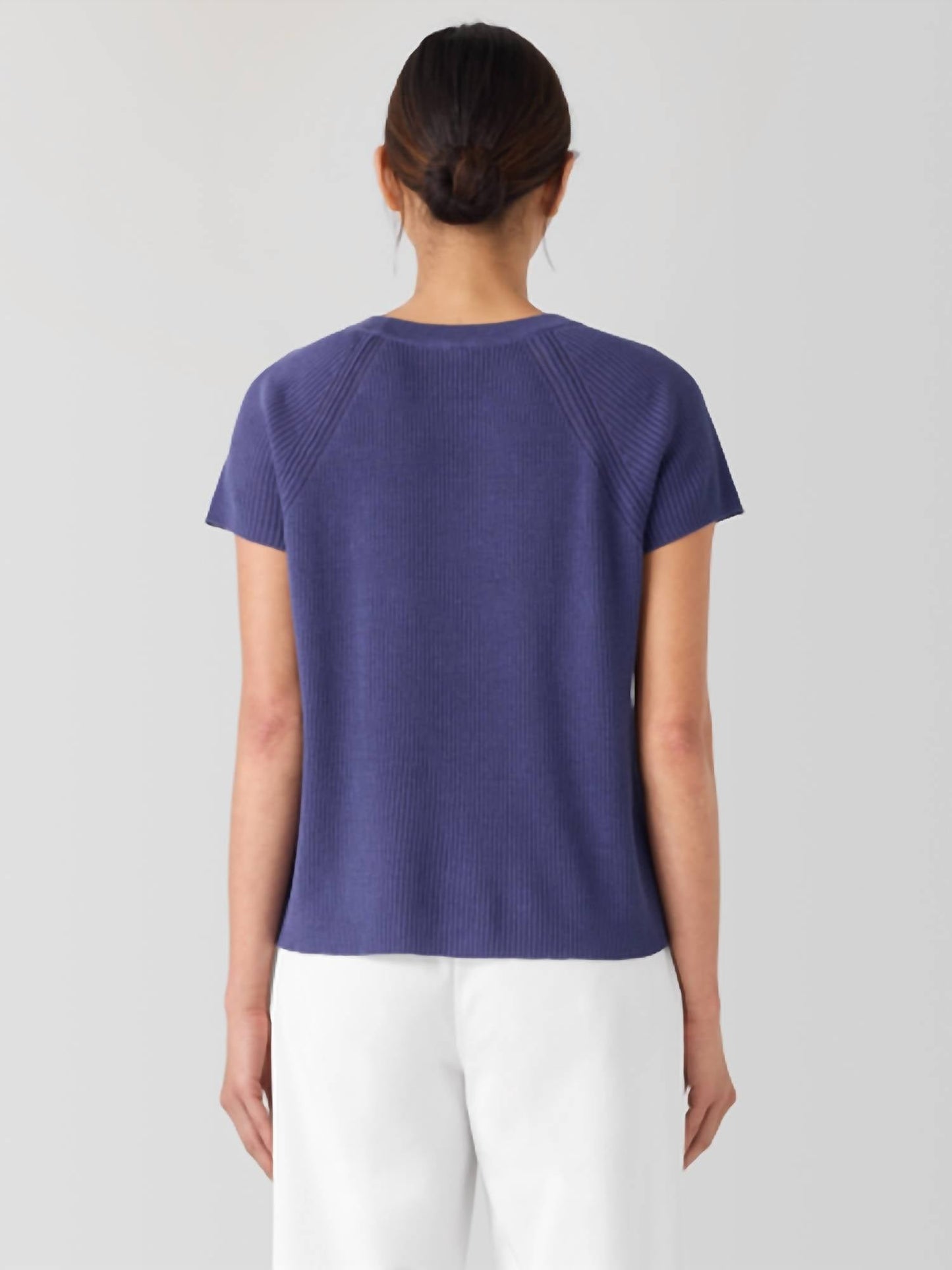 Eileen Fisher - Organic Linen Cotton Jewel Neck Top