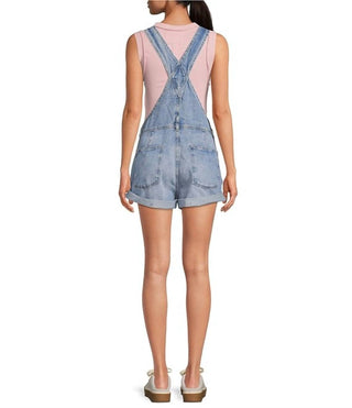 Free People - Macacão curto com gola quadrada Ziggy