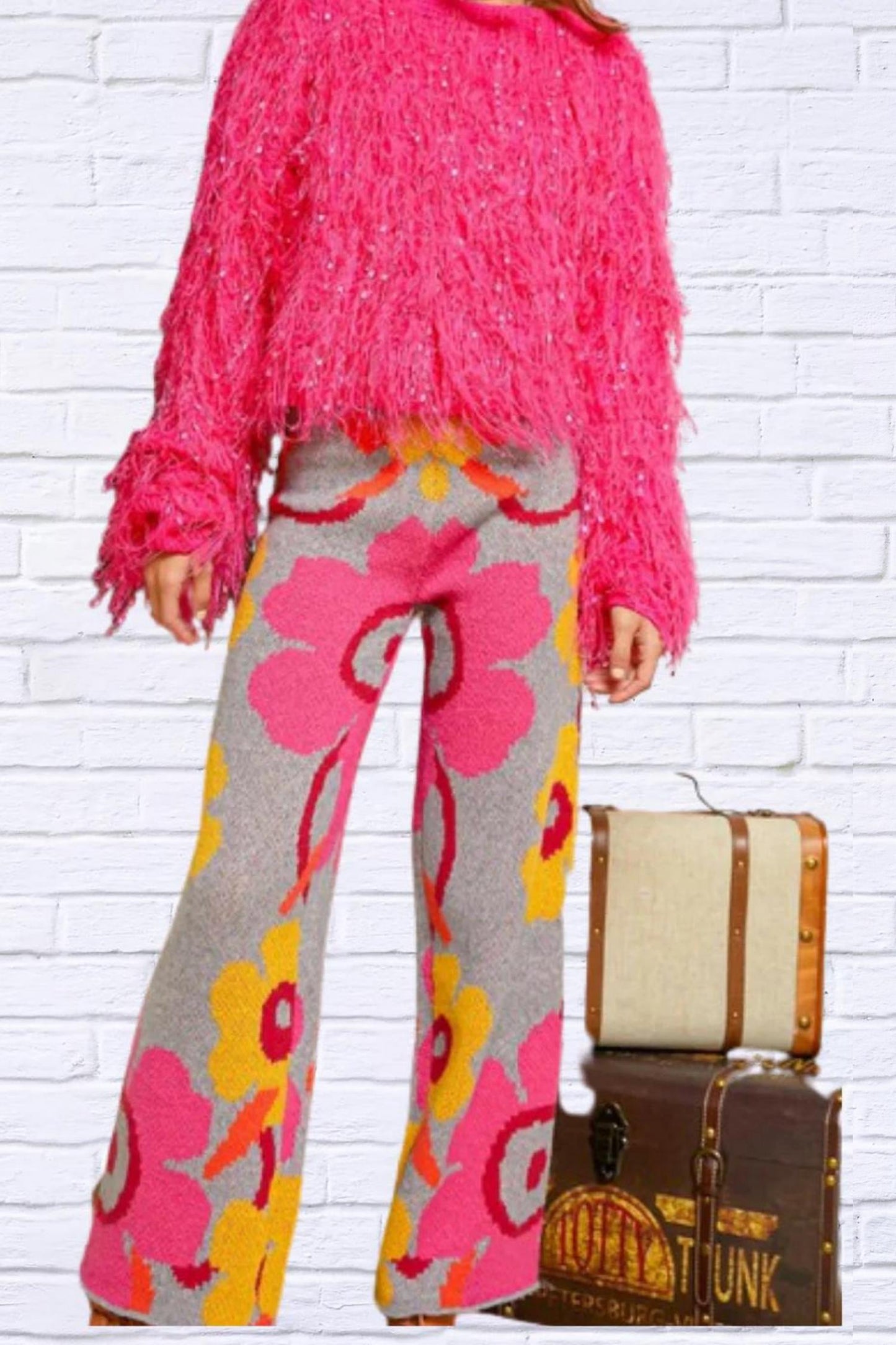 Davi & Dani - Printed Floral Pants