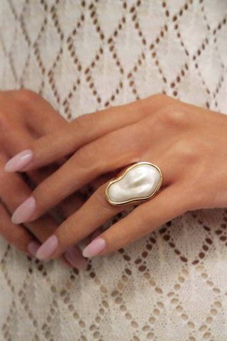 Ettika - Women's Sea born Pearl Ring