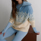 Varley - Hedda Fairisle Half Zip Sweater