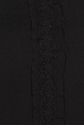Adrianna Papell - Vestido tubinho de chiffon com decote falso e babados