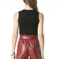 Tart Collections - Vegan Leather Tie Waist Shorts