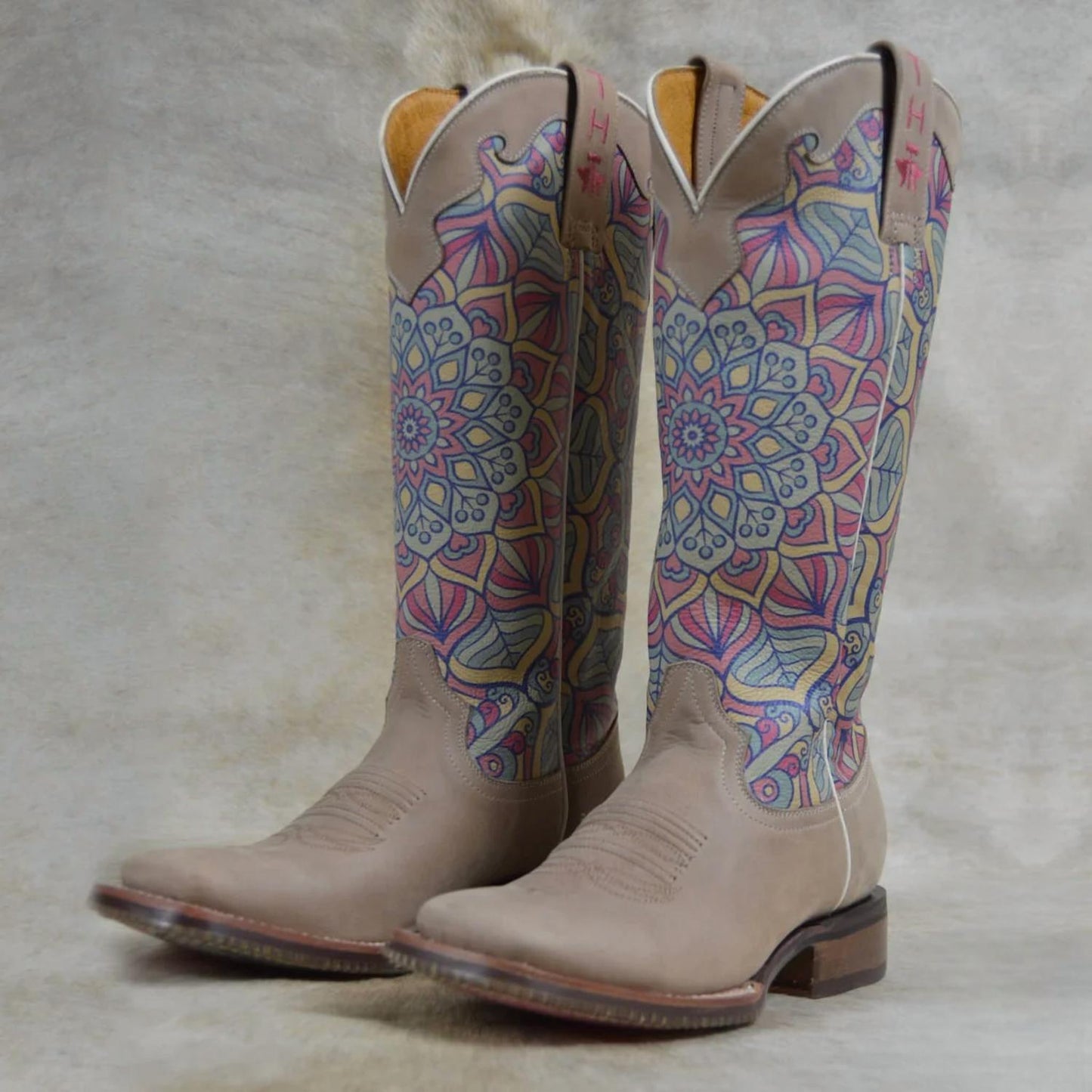 Tin Haul - Women's Inner Peace Boots With Mandala Sole