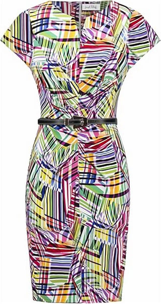 Joseph Ribkoff - Millennium Abstract Print Sheath Dress