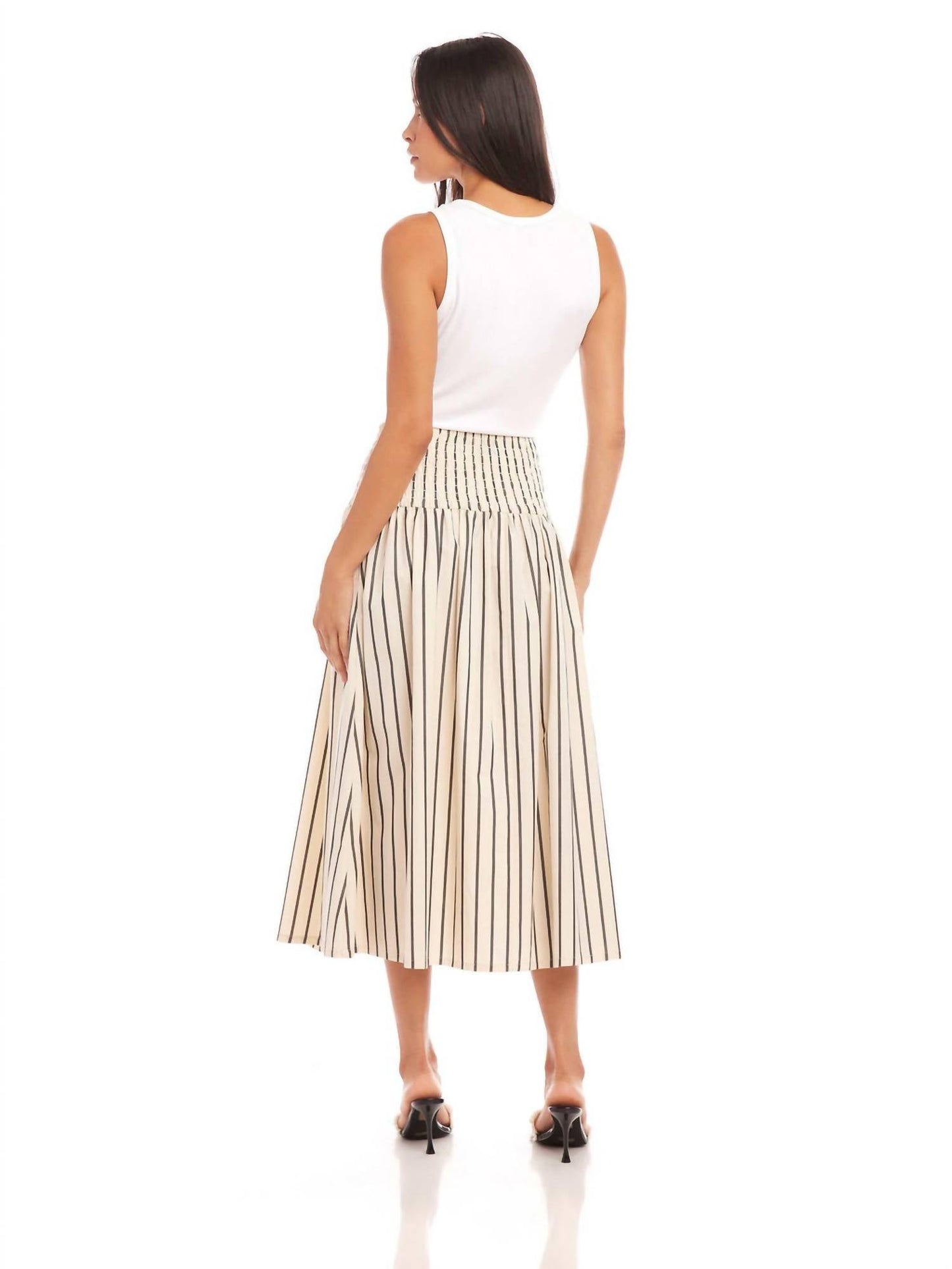 Fifteen Twenty - Rhea Stripe Midi Skirt