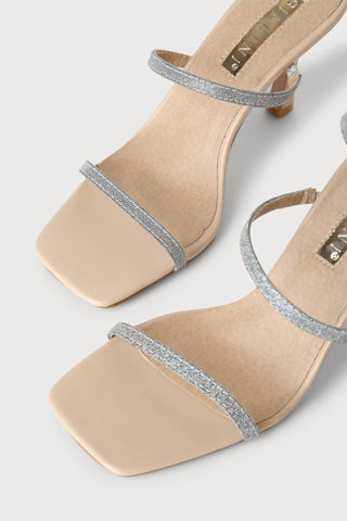 Billini - Sandálias femininas Simi com glitter e salto alto