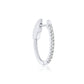 Diana M Jewels - Brincos de argola oval com diamante de 0,25 cts