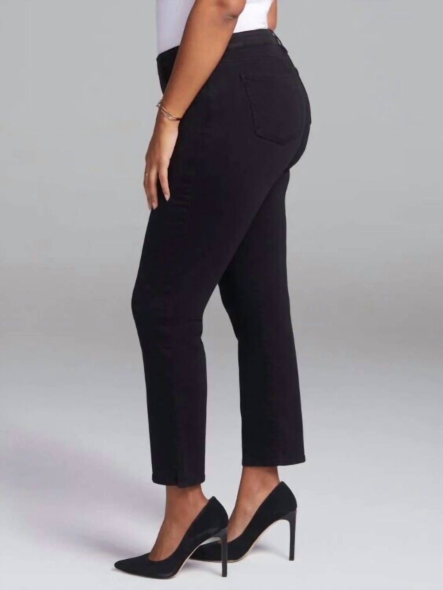 Nydj - Slim Straight With Side Slits Ankle Jeans