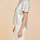 Dolce Cabo - Iridescent Vegan Leather Top