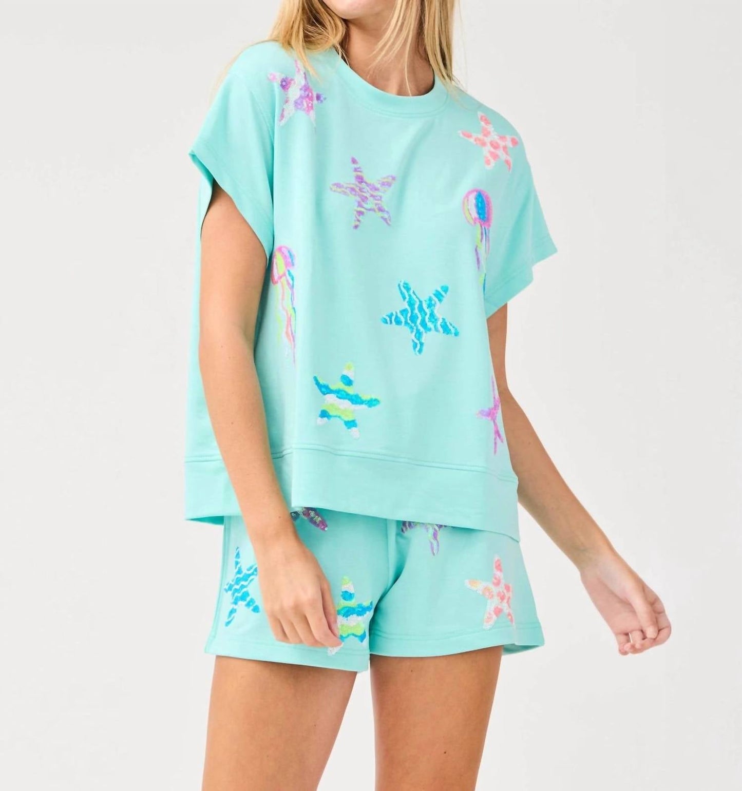 Mary Square - Emily Top And Short Set