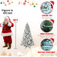 9-Foot Pre-Lit Snow-Flocked Christmas Tree