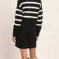 Able - Stripe Collared Mini Sweater Dress