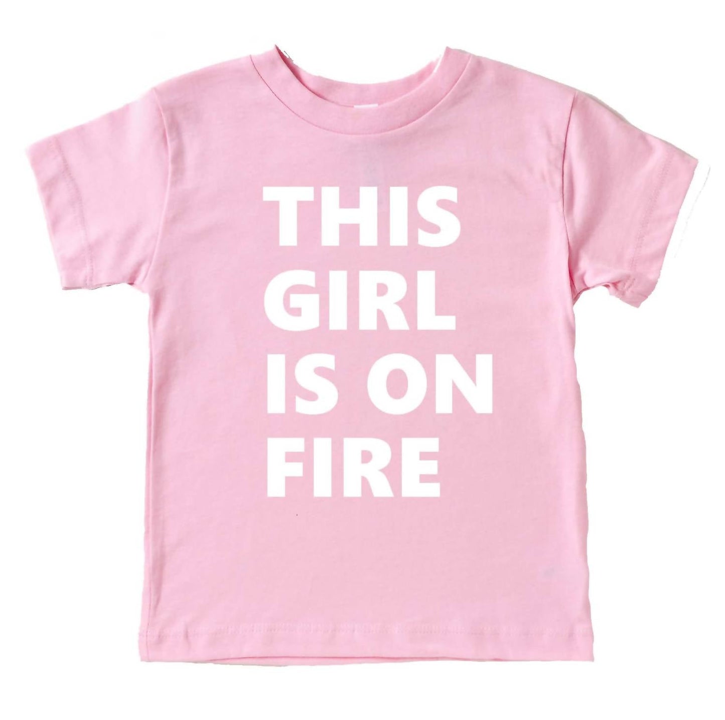 Bella + Canvas - Girl's This Girl Is On Fire Summer Tee