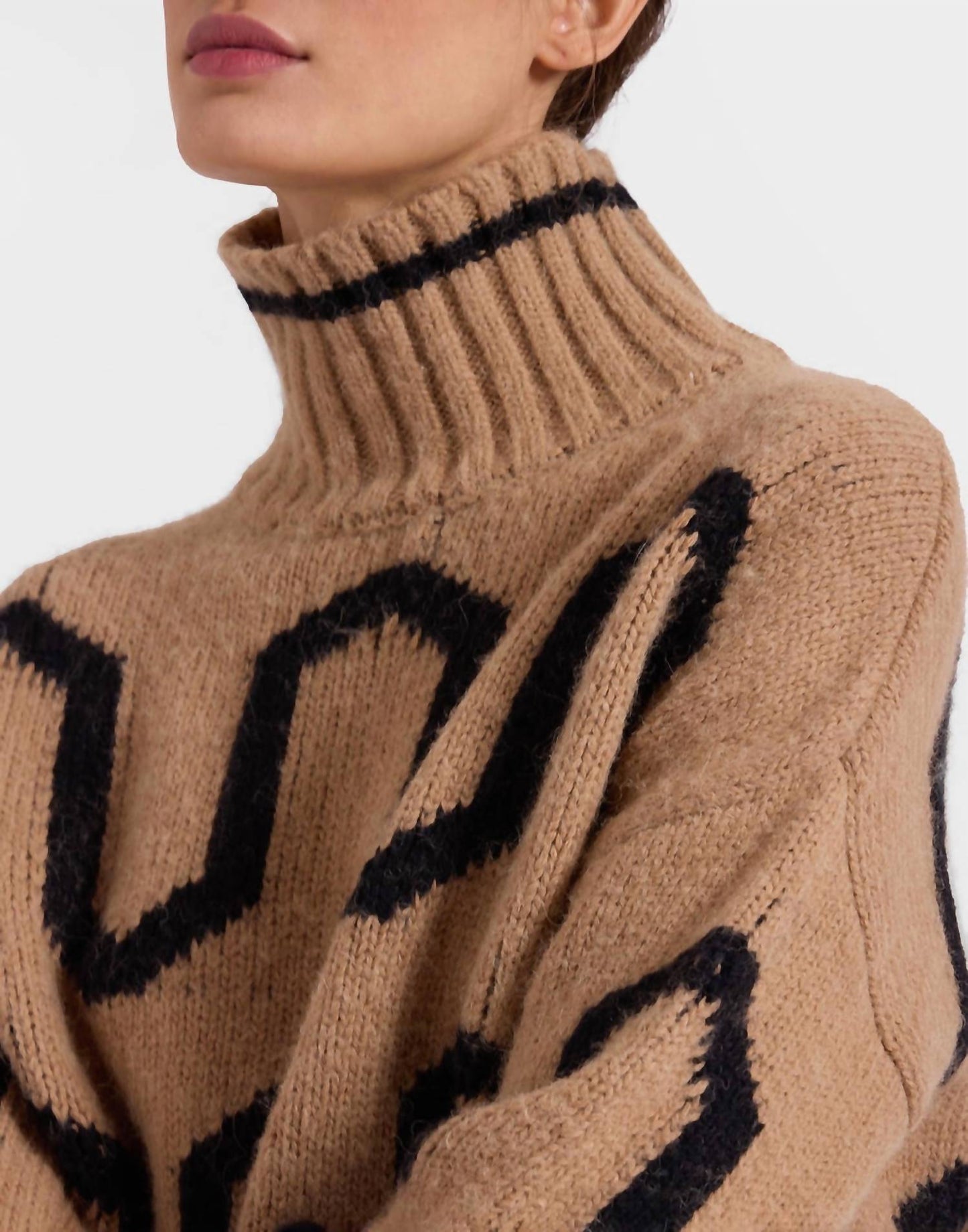 La Doublej - Comber Print Turtleneck