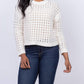 Central Park West - Open Stitch Boatneck Top