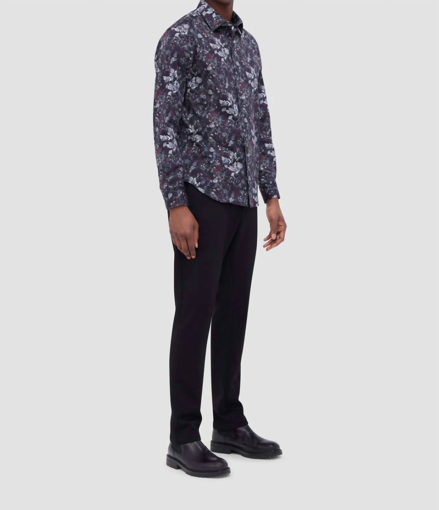 Bugatchi Uomo - Long Sleeve Julian Woven Shaped