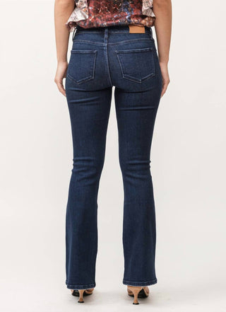 Dear John Denim - Calça jeans bootcut JAXTYN de cintura média e bainha limpa