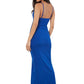 Apricot - Mini Rib Side Ruched Midi Dress