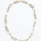 Eklexic - LARGE ELONGATED LINK CHAIN NECKLACE