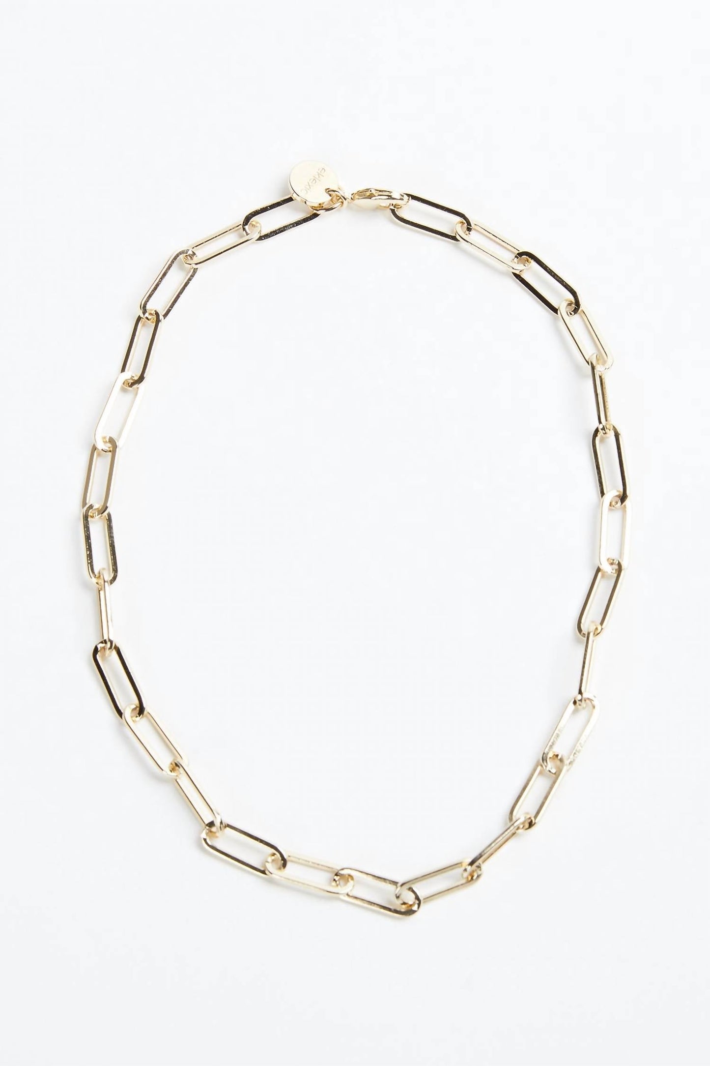 Eklexic - LARGE ELONGATED LINK CHAIN NECKLACE